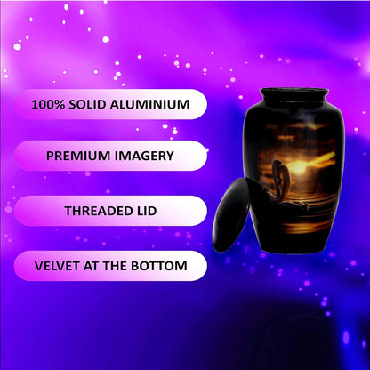 Swan Adult Cremation Urn for Ashes