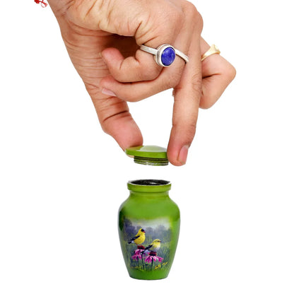Two Birds Medium Cremation Urn for Ashes