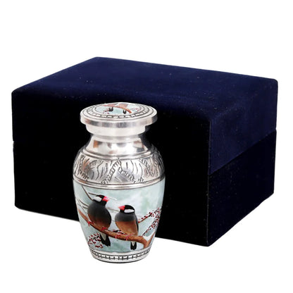 Two Birds Mini Keepsake Urn – Gold Finish