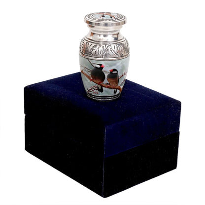 Two Birds Mini Keepsake Urn – Gold Finish