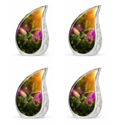 Hummingbird & Orchid Cremation Urn for Ashes