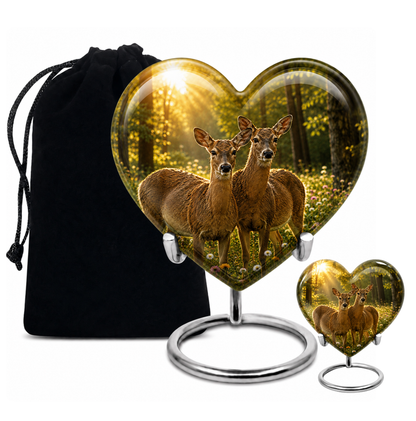 Roe Deer Cremation Urn for Human Ashes