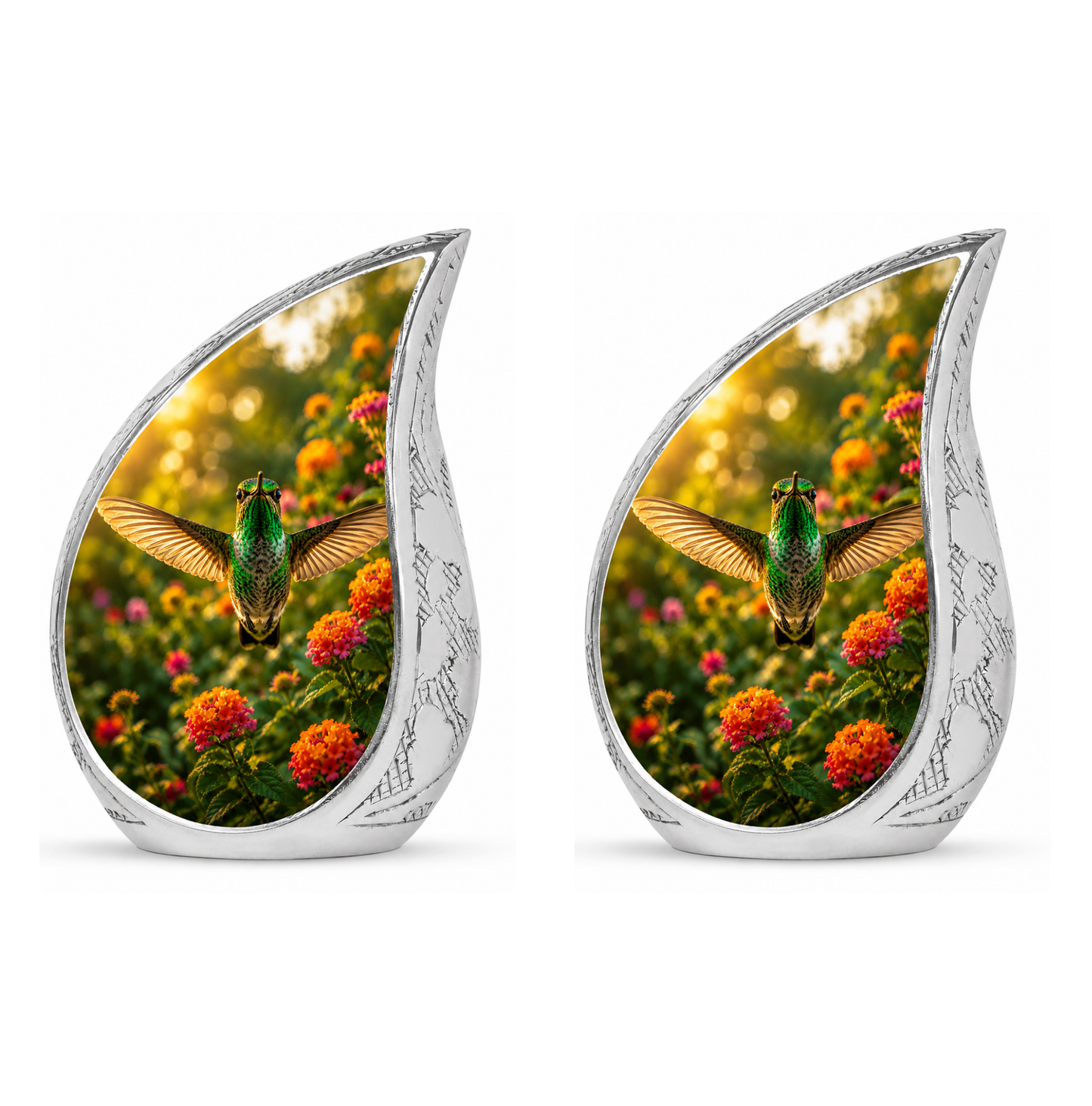Flying Hummingbird Cremation Urn For Ashes